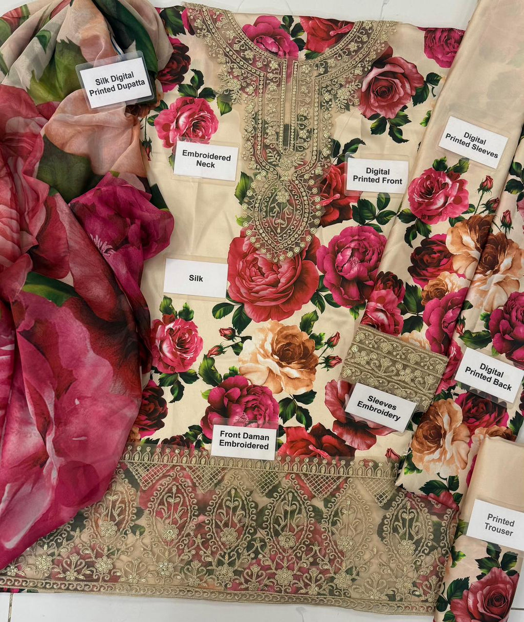 Zainab Chottani  Shmoz Silk 1378