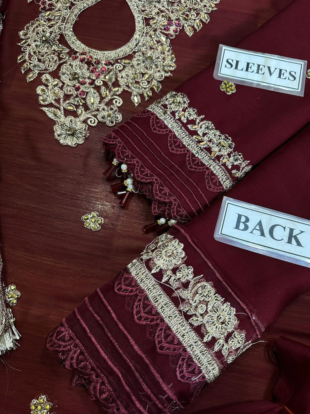 LAAM chiffon collection heavy embroidered D-1758