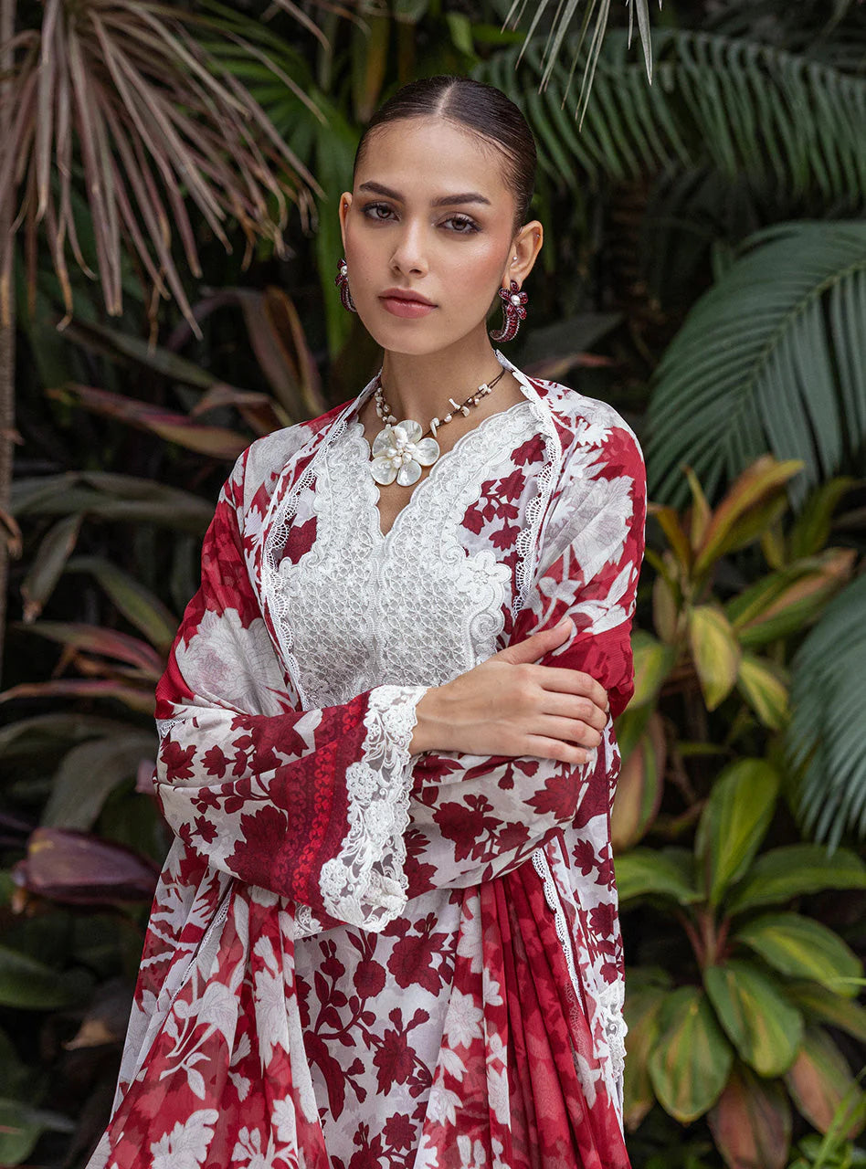 TAHRA by Zainab Chottani Lawn 3 Piece Suit D1-RUHI | Embroidered Collection