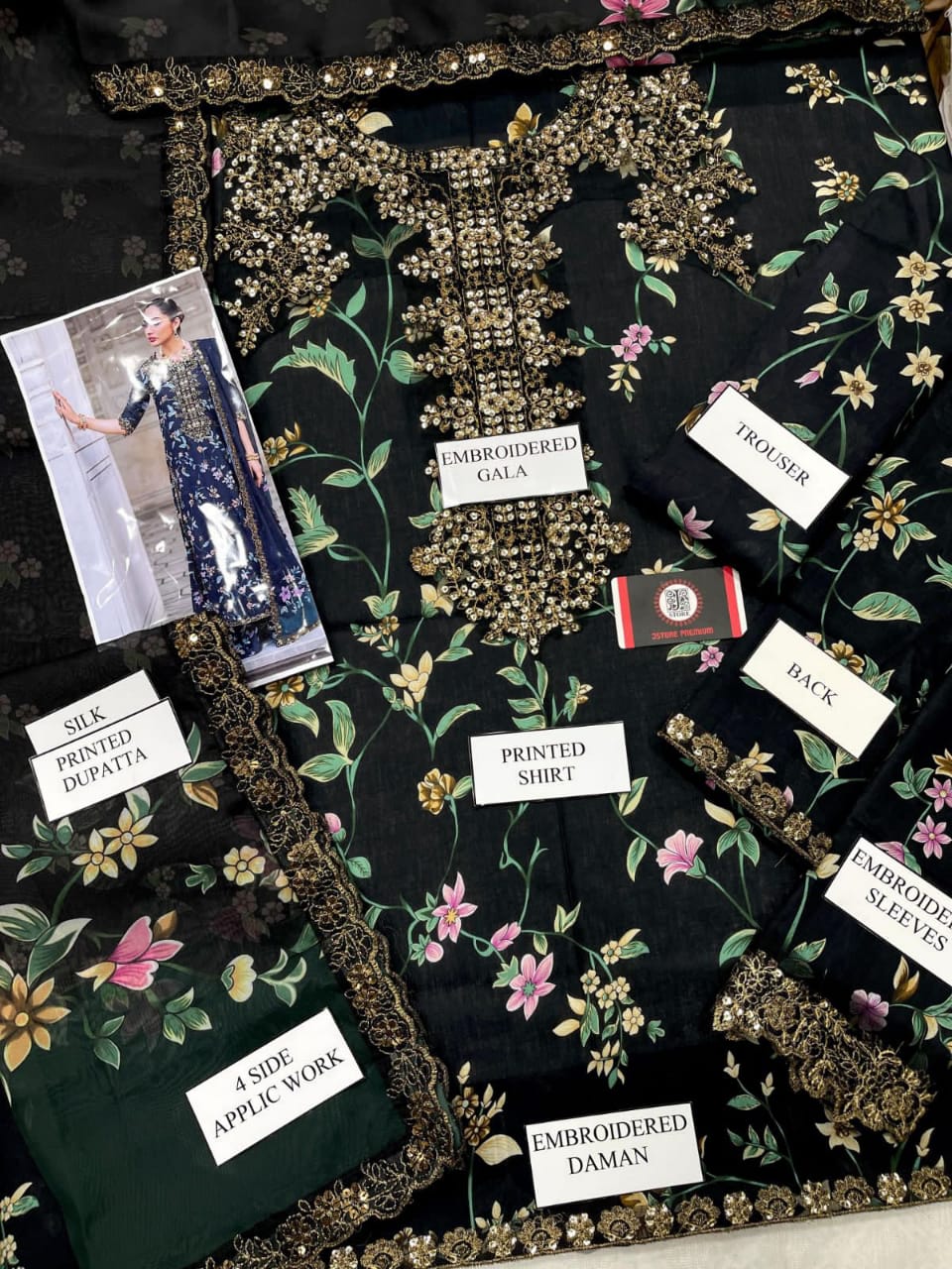 IZNIK EMBROIDERED LAWN 1396