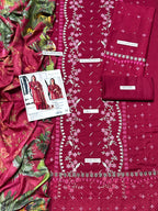 LIBAS  LAWN 3PC EMBROIDERED 1491