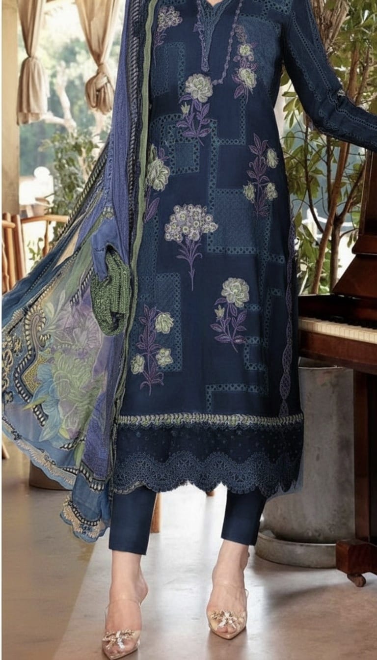 LIBAS  LAWN 3PC EMBROIDERED 1499