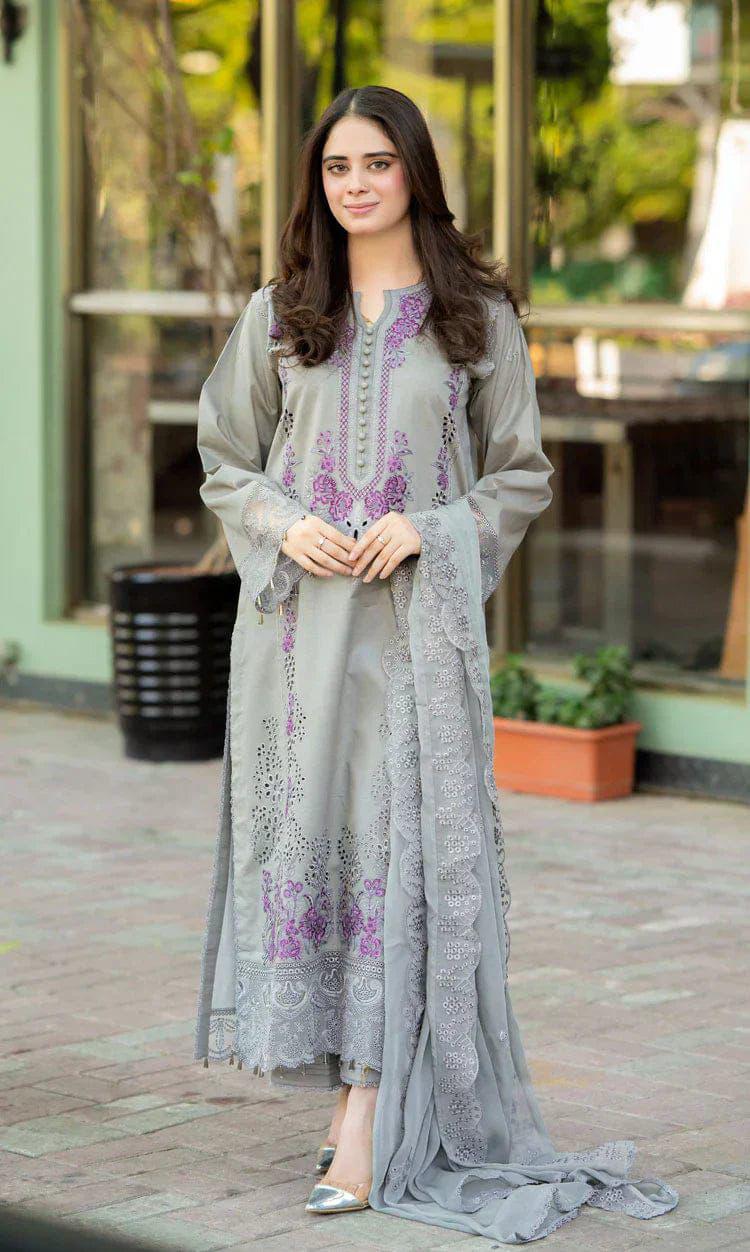 MUSHQ  Lawn Embroidered  Collection D-1696