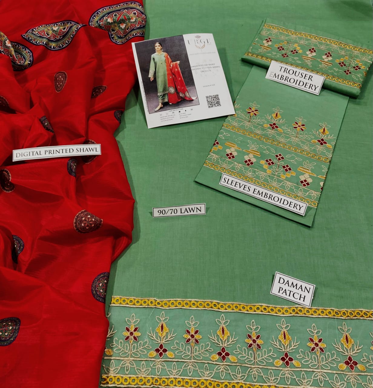 LAWN Embroidered 1400