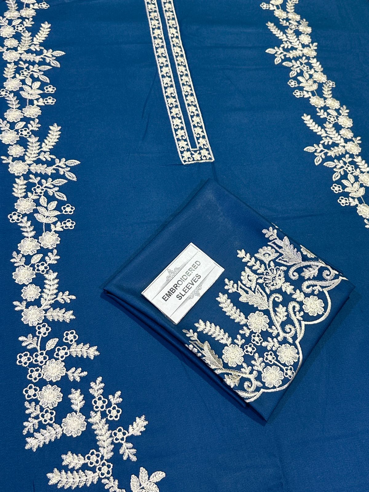 Winter Dhanak Fabric Embroidered | Unstitch 2-Piece Suit | Shirt & Trouser D-1124