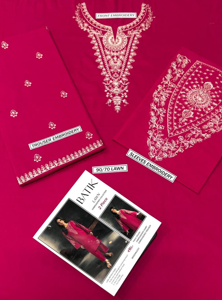 LAWN EMBROIDERED 2pc 1473