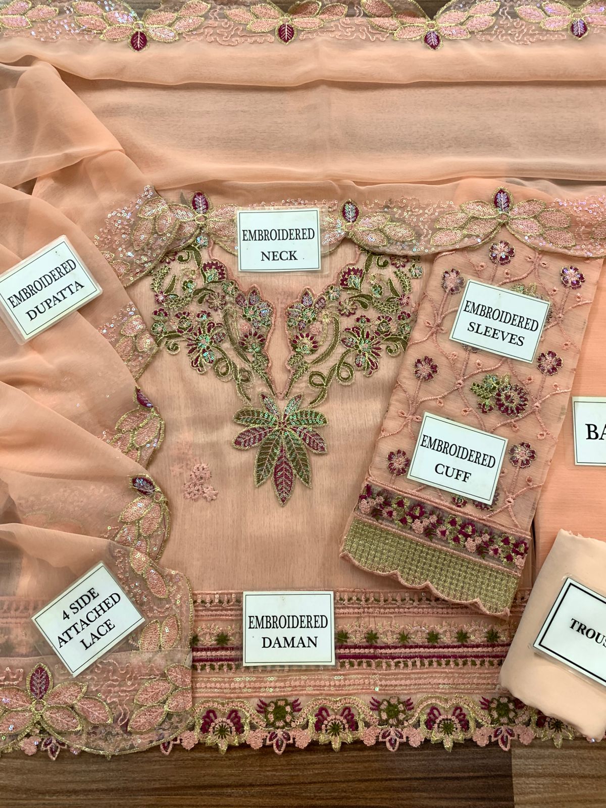 Neeshay Chiffon 3-Piece Suit D-1753