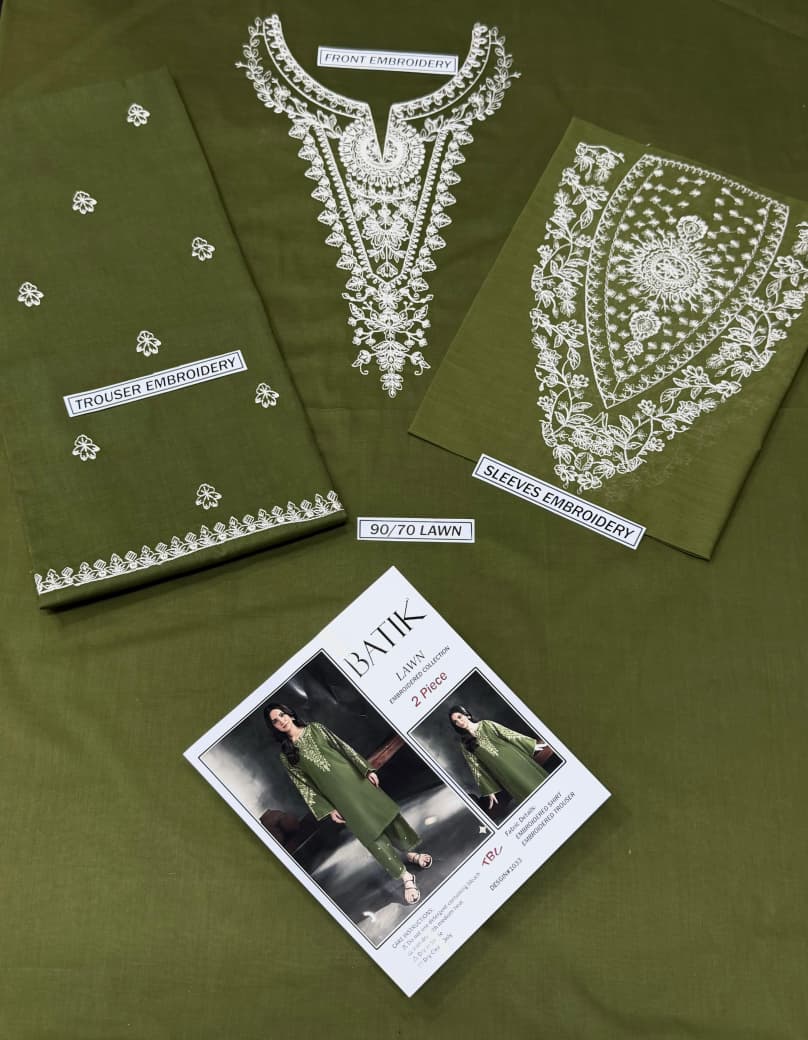 LAWN EMBROIDERED 2pc 1474