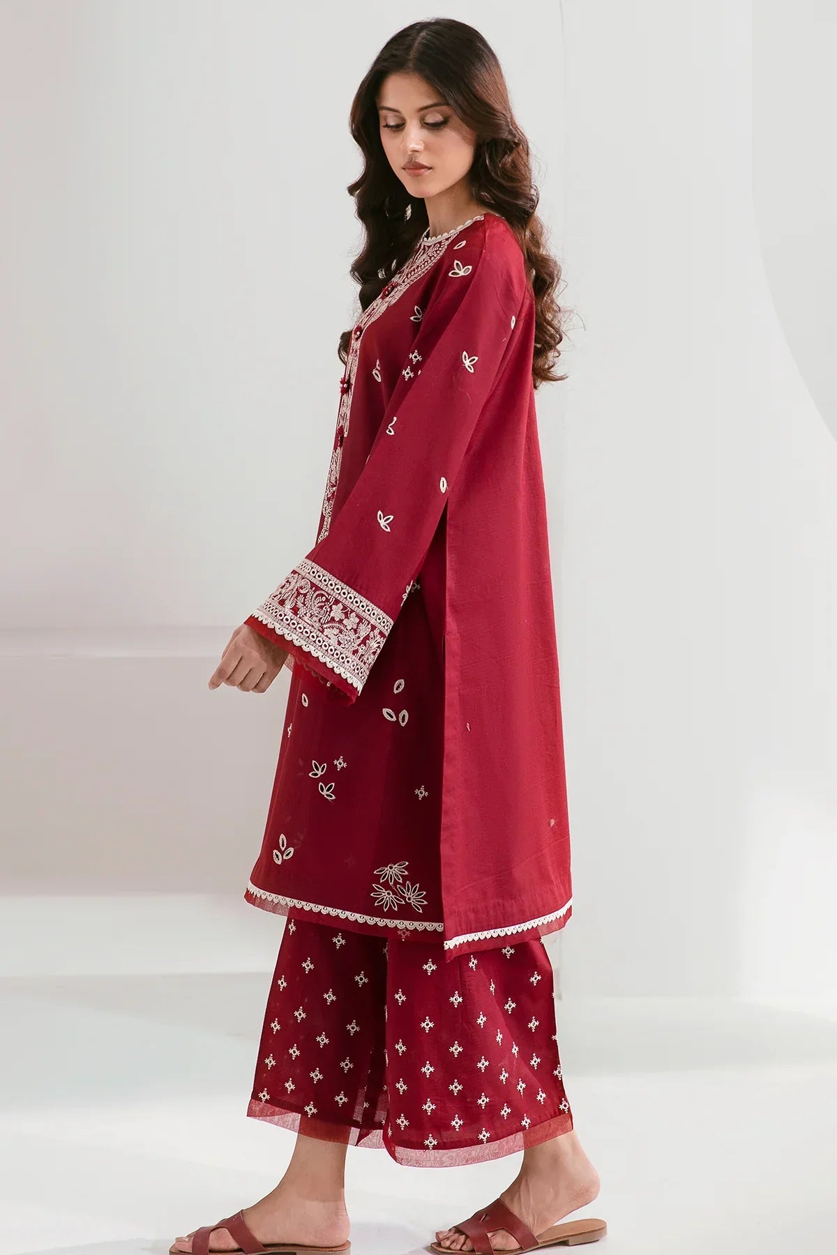 Winter Dhanak Fabric Embroidered | Unstitch 2-Piece Suit | Shirt & Trouser D-1112