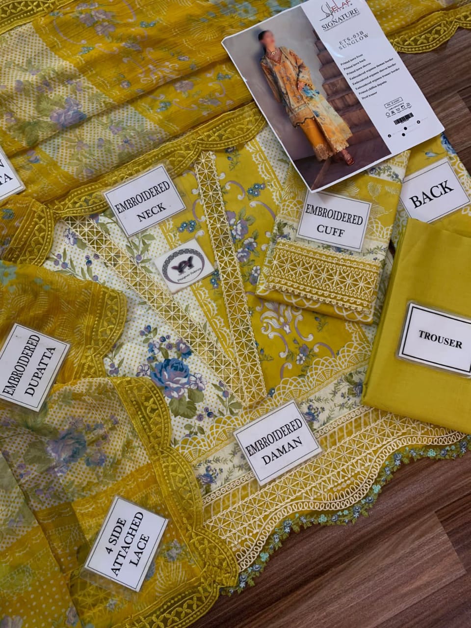 ELAF LAWN  embroidered 1394