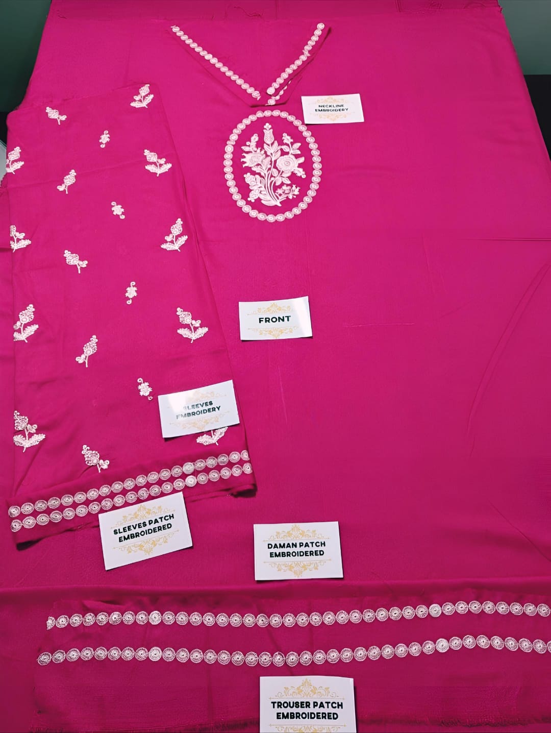 Winter Dhanak Fabric Embroidered | Unstitch 2-Piece Suit | Shirt & Trouser D-1127