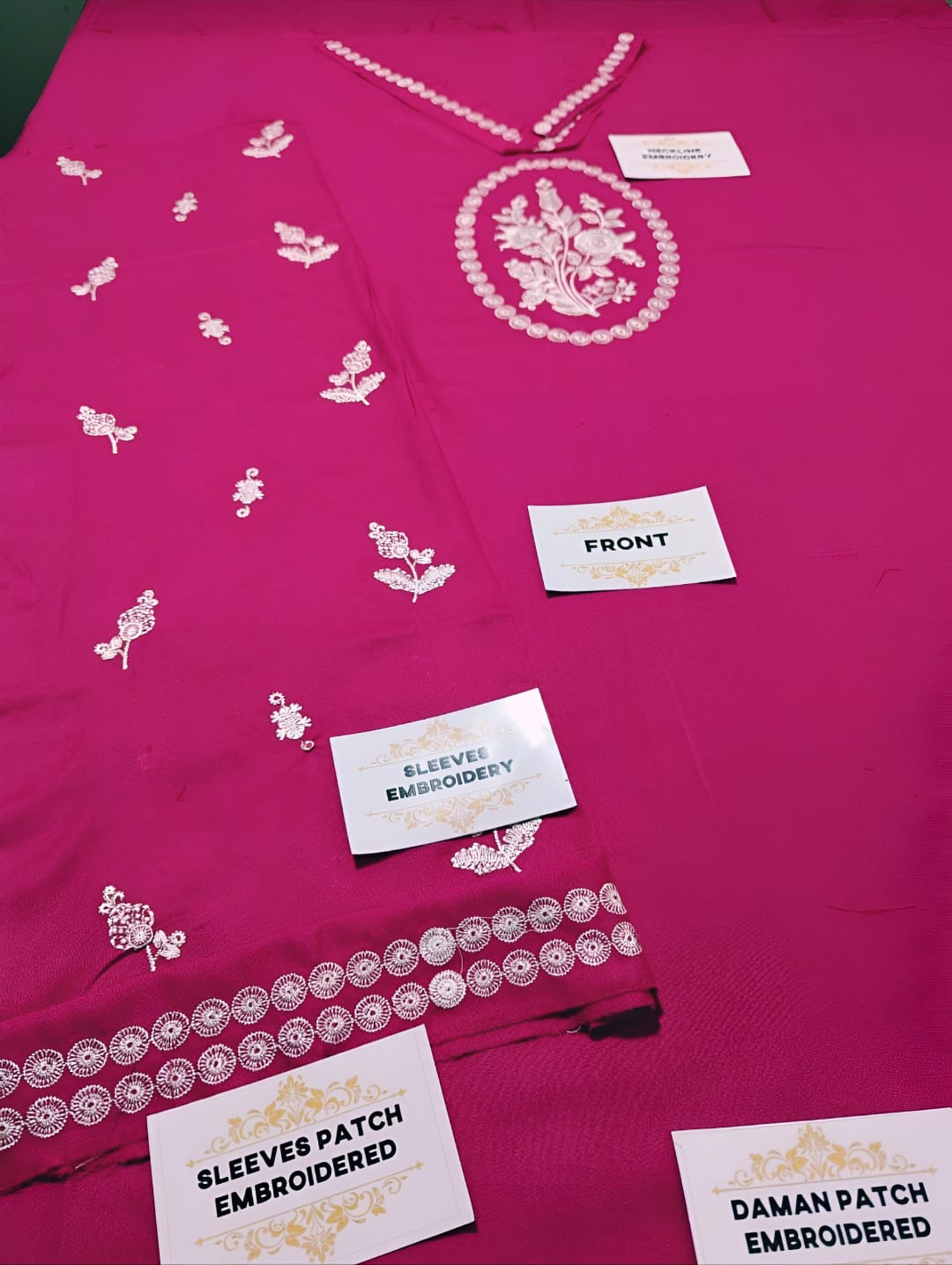 Winter Dhanak Fabric Embroidered | Unstitch 2-Piece Suit | Shirt & Trouser D-1127