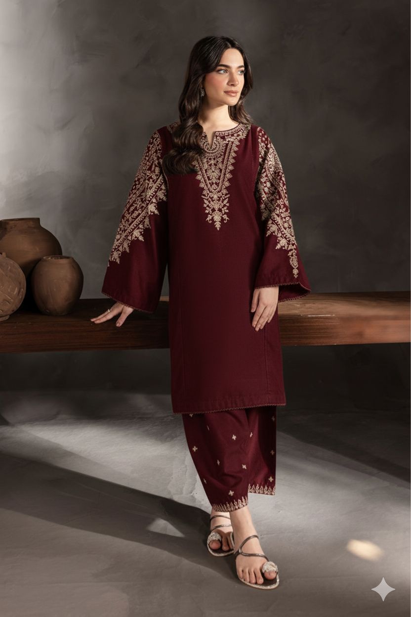 LAWN EMBROIDERED 2pc 1476