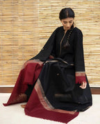 Winter Dhanak Unstitched Embroidered 3-Piece Suit with Digital Printed Pashmina Wool Shawl D-1010