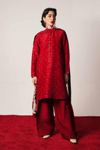 Winter Dhanak Unstitched Embroidered 3-Piece Suit with Digital Printed Pashmina Wool Shawl D-1013