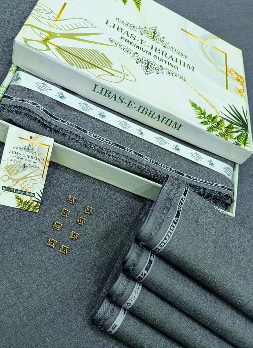 Libas-e-Ibrahim – Premium Men’s Unstitched Suit