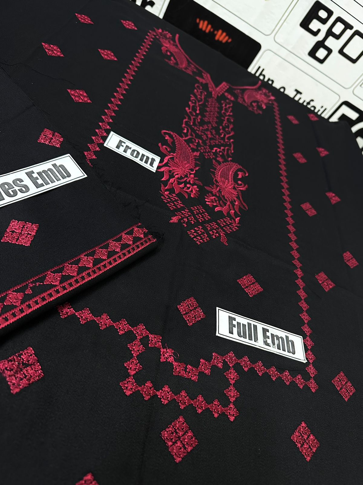 Winter Dhanak Fabric Embroidered | Unstitch 2-Piece Suit | Shirt & Trouser D-1129