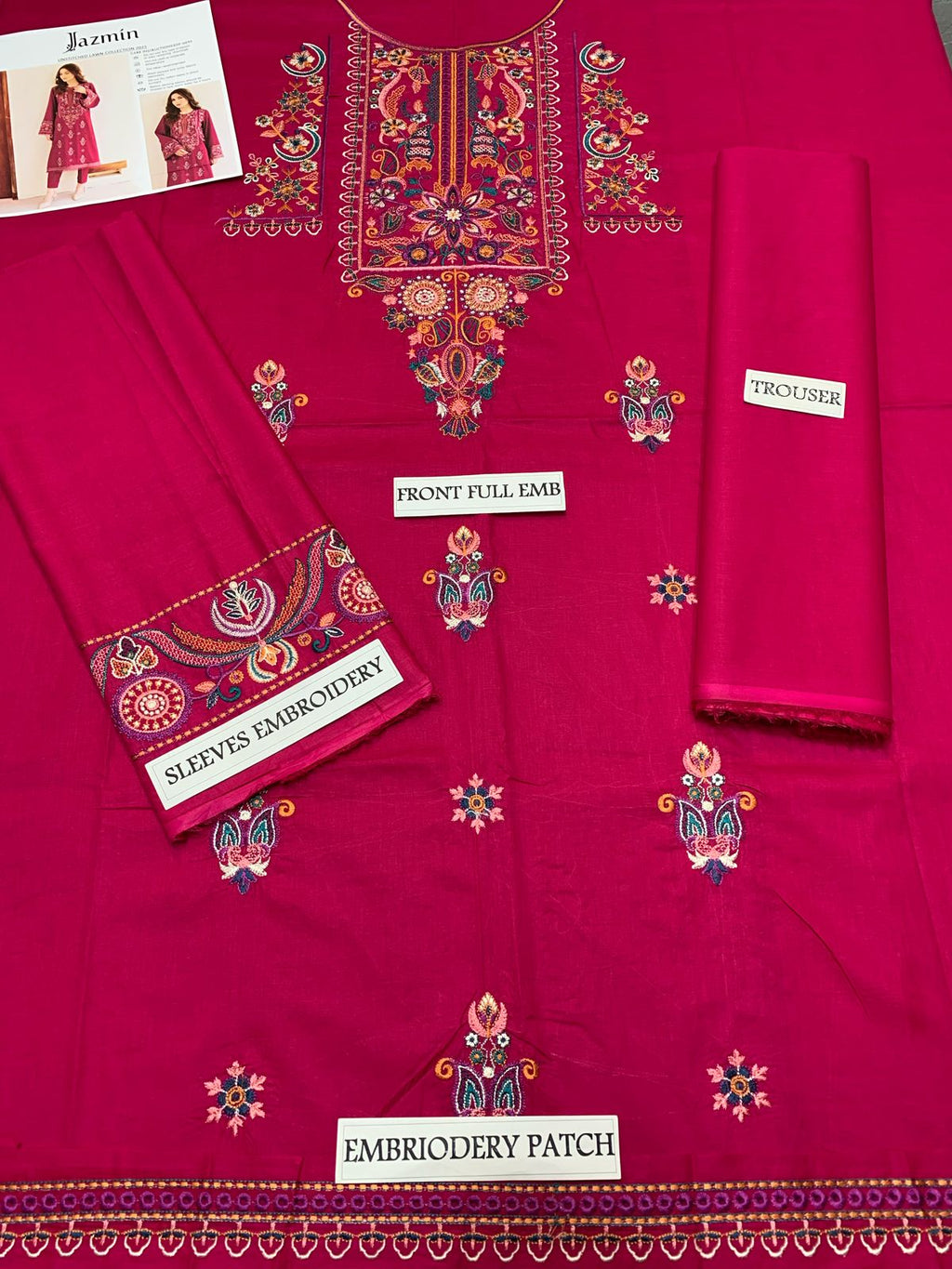 Batik Lawn Embroidered 2pc D 1678