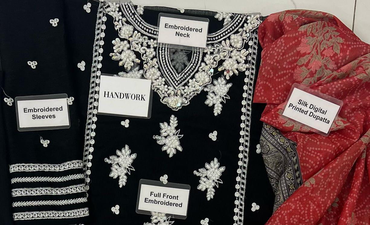 Maliha Kamal  Chiffon  Embroidery Collection D-1754