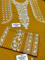 Winter Dhanak Fabric Embroidered | Unstitch 2-Piece Suit | Shirt & Trouser D-1132