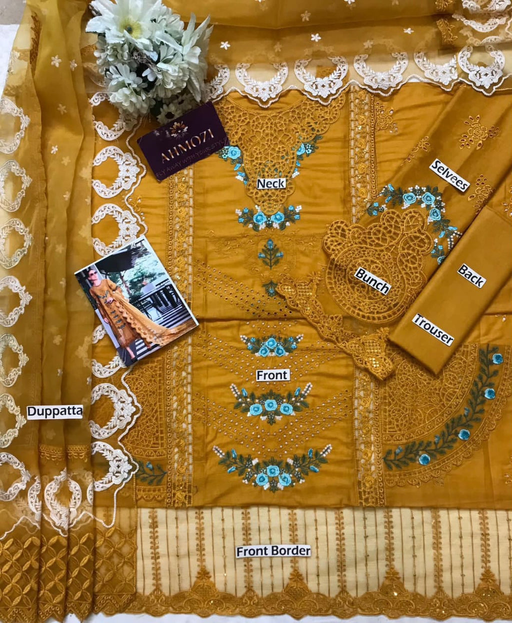 Maria B Chikenkari Embroidered 1382