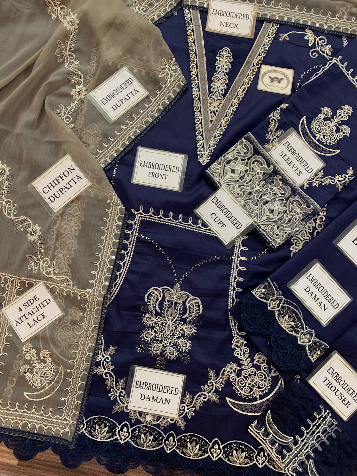 MARJAAN Cotton heavy  embroidered D-1694