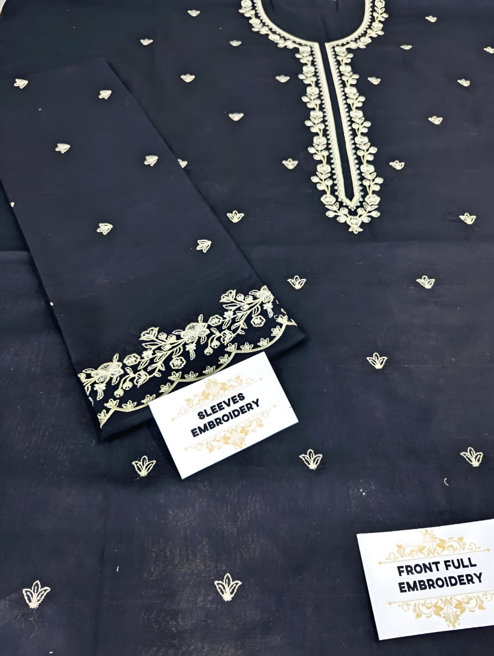 Winter Dhanak Fabric Embroidered | Unstitch 2-Piece Suit | Shirt & Trouser D-1131