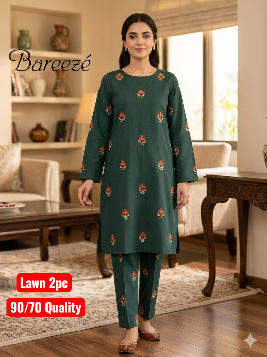 Bareeze Lawn 2pc Unstich D-1769-11