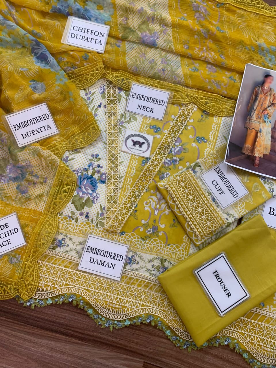 ELAF LAWN  embroidered 1394