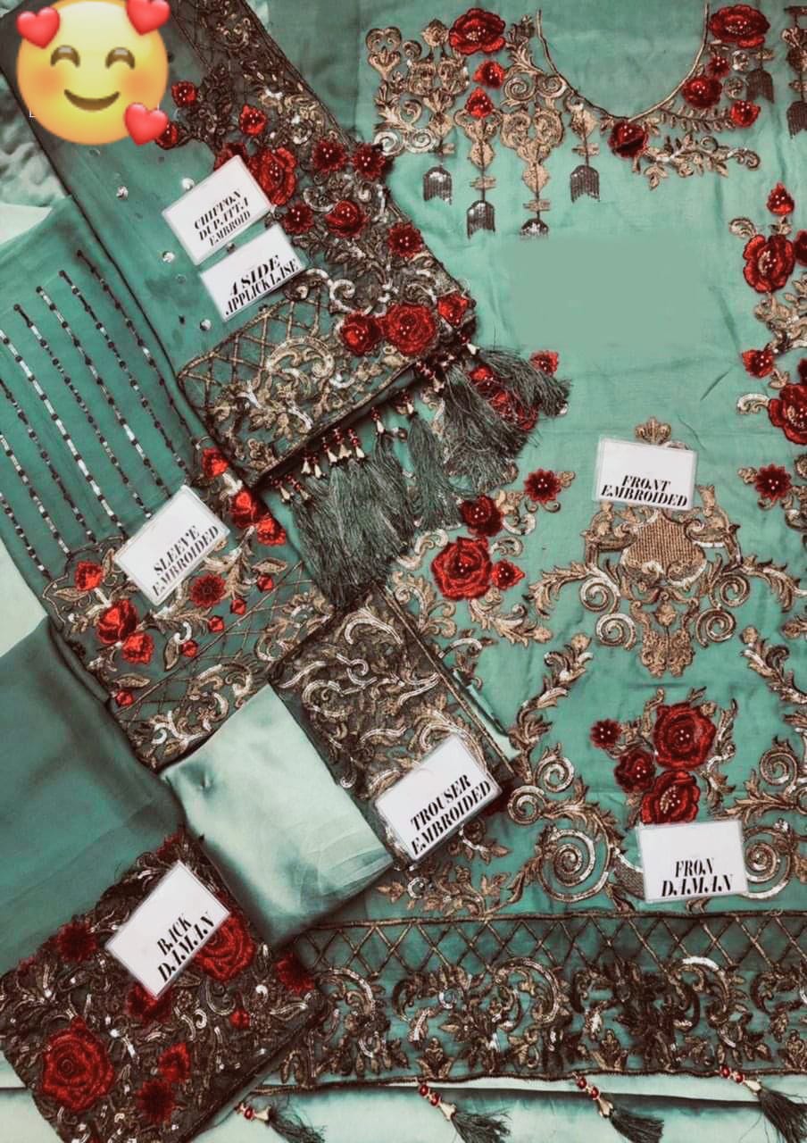 Serene imrozia chiffon heavy embroidery D-1705
