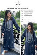 Umzay Lawn Embroidered 2pc D1658
