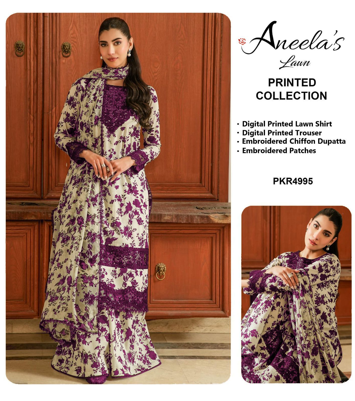 Aneela’s Lawn & Chiffon D-1717