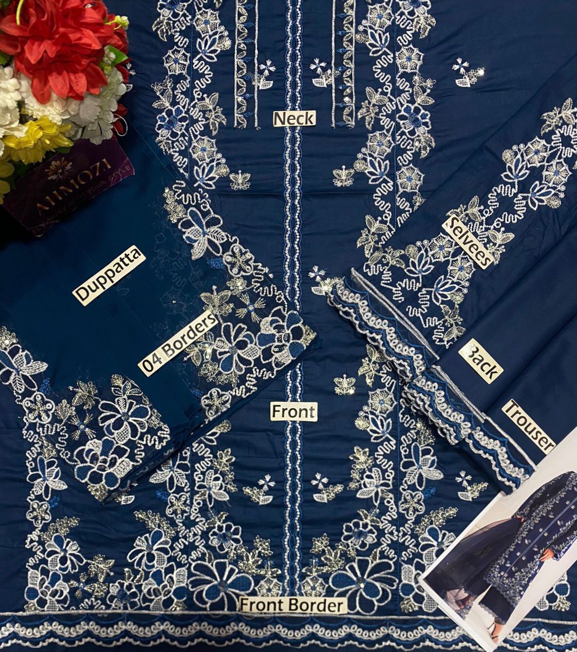 Ahmozi  Lawn  Embroidered 1425