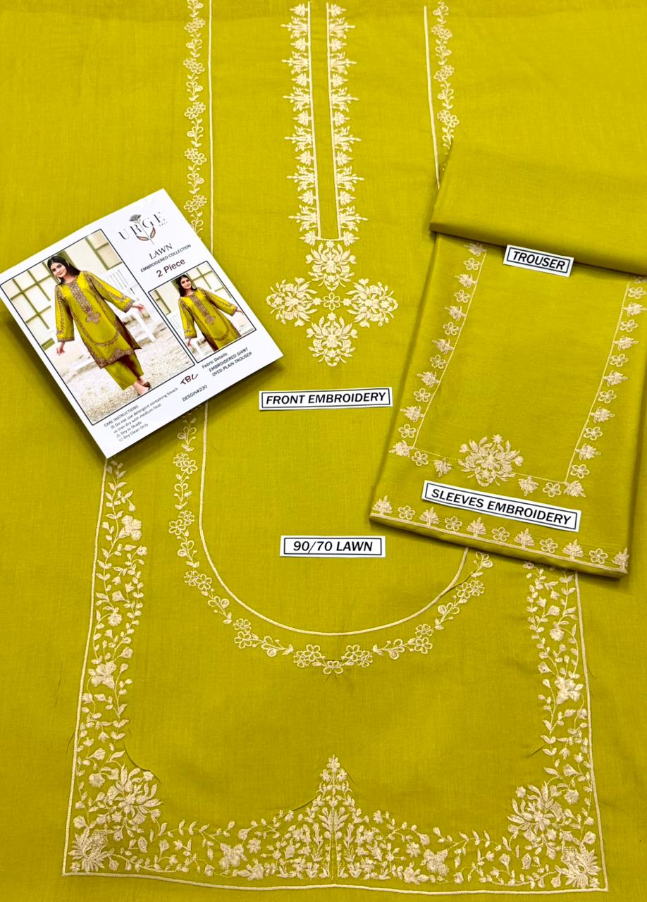 LAWN EMBROIDERED 2pc 1421