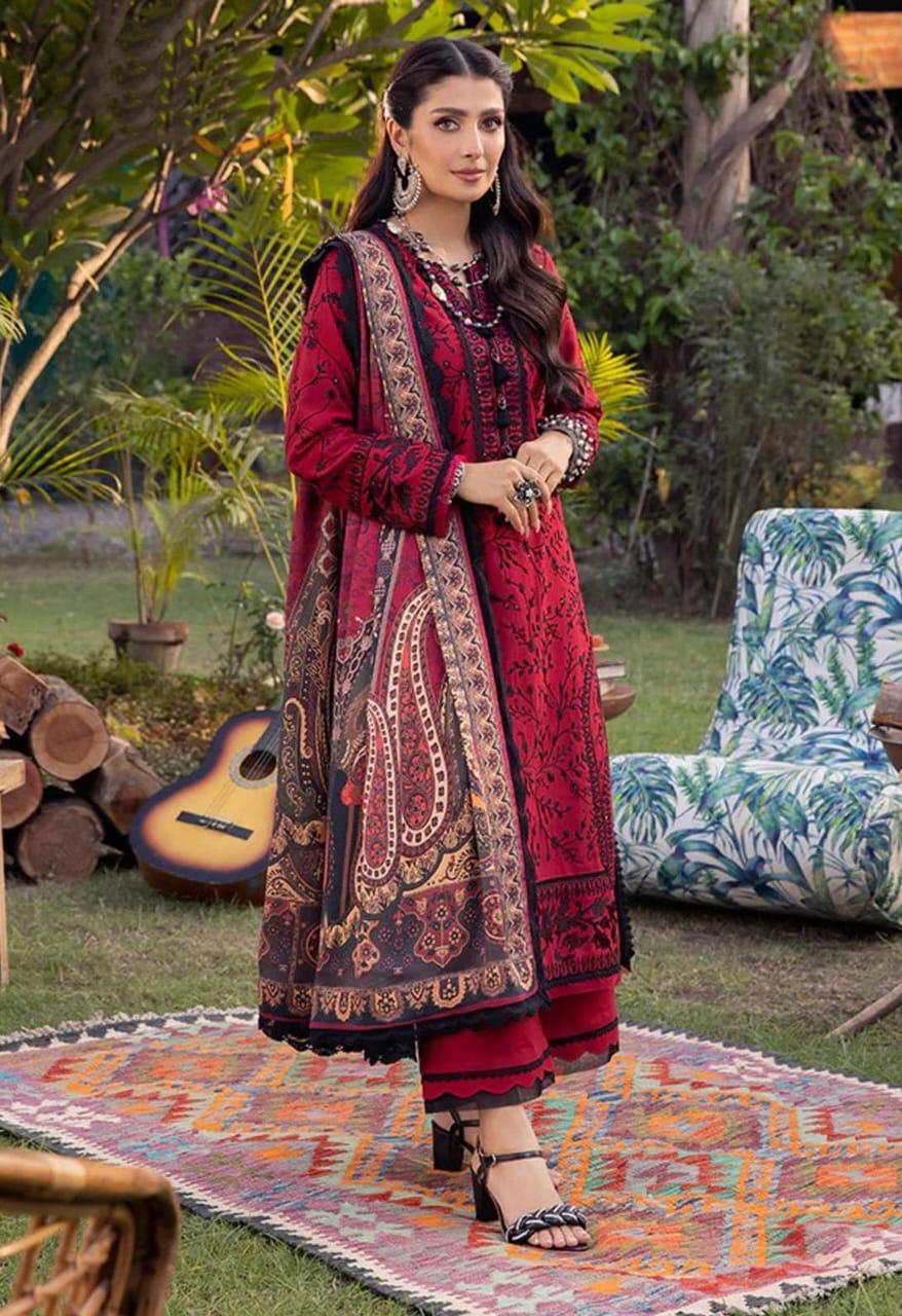 LIBAS  LAWN 3PC EMBROIDERED 1500