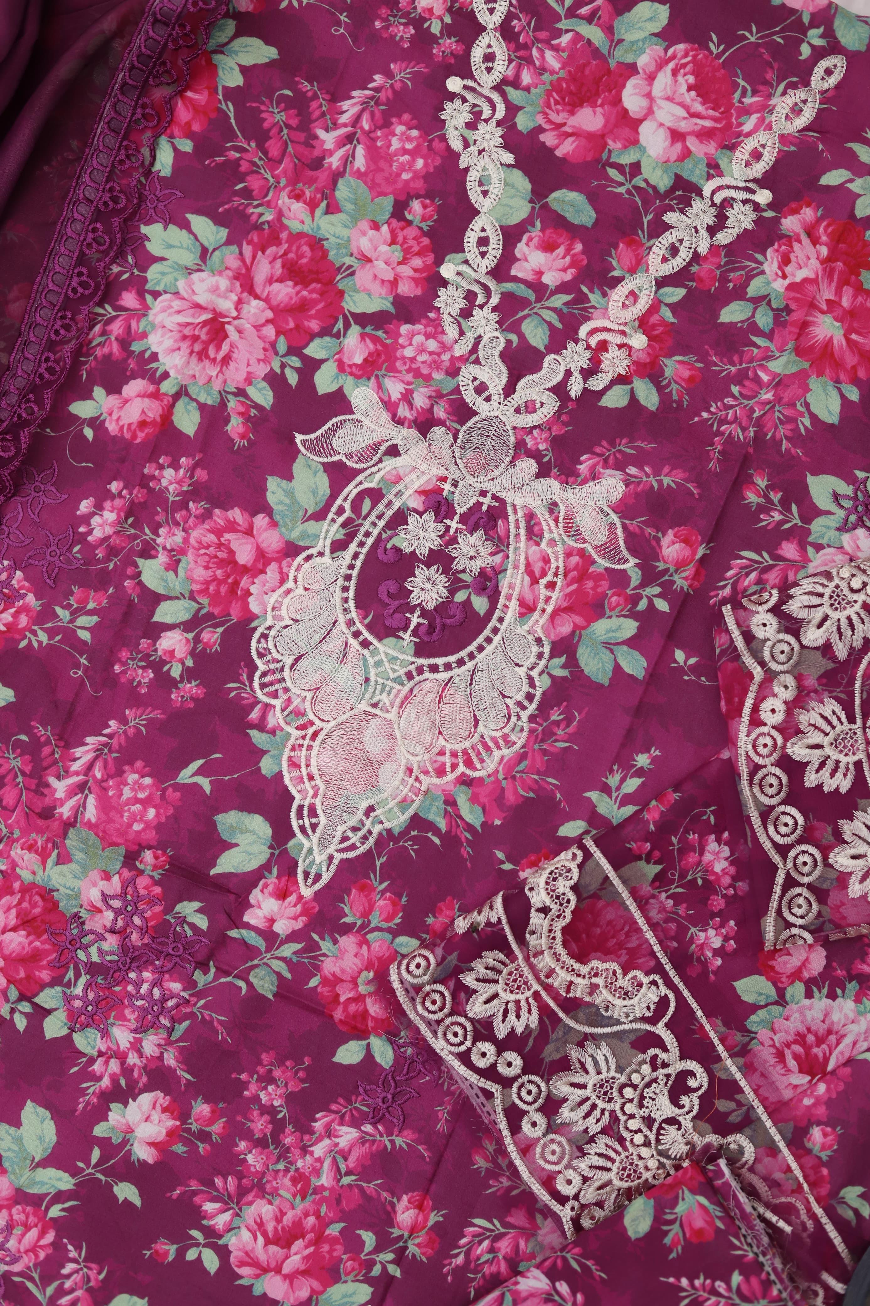 Maria.b Lawn Fabric 3Pc unstitch D-1764