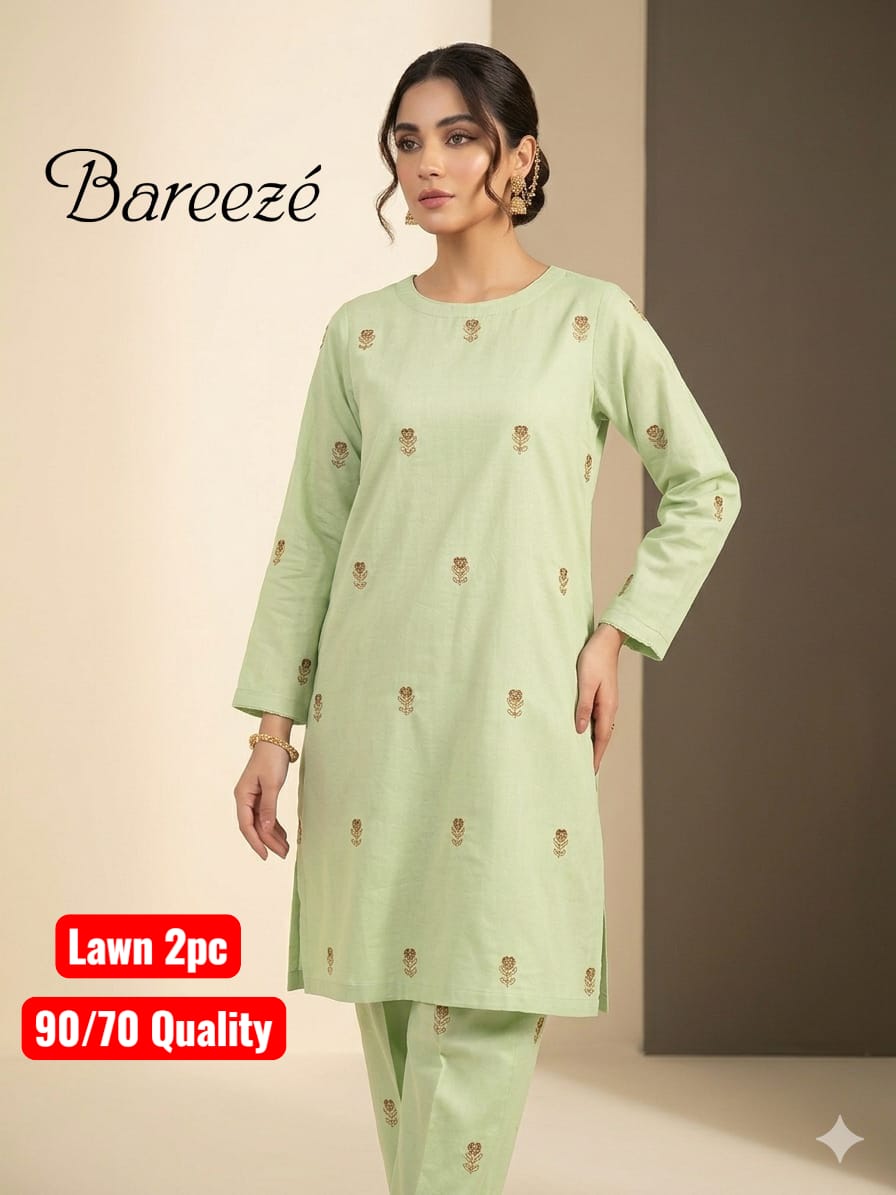 Bareeze Lawn 2pc Unstich D-1769-2