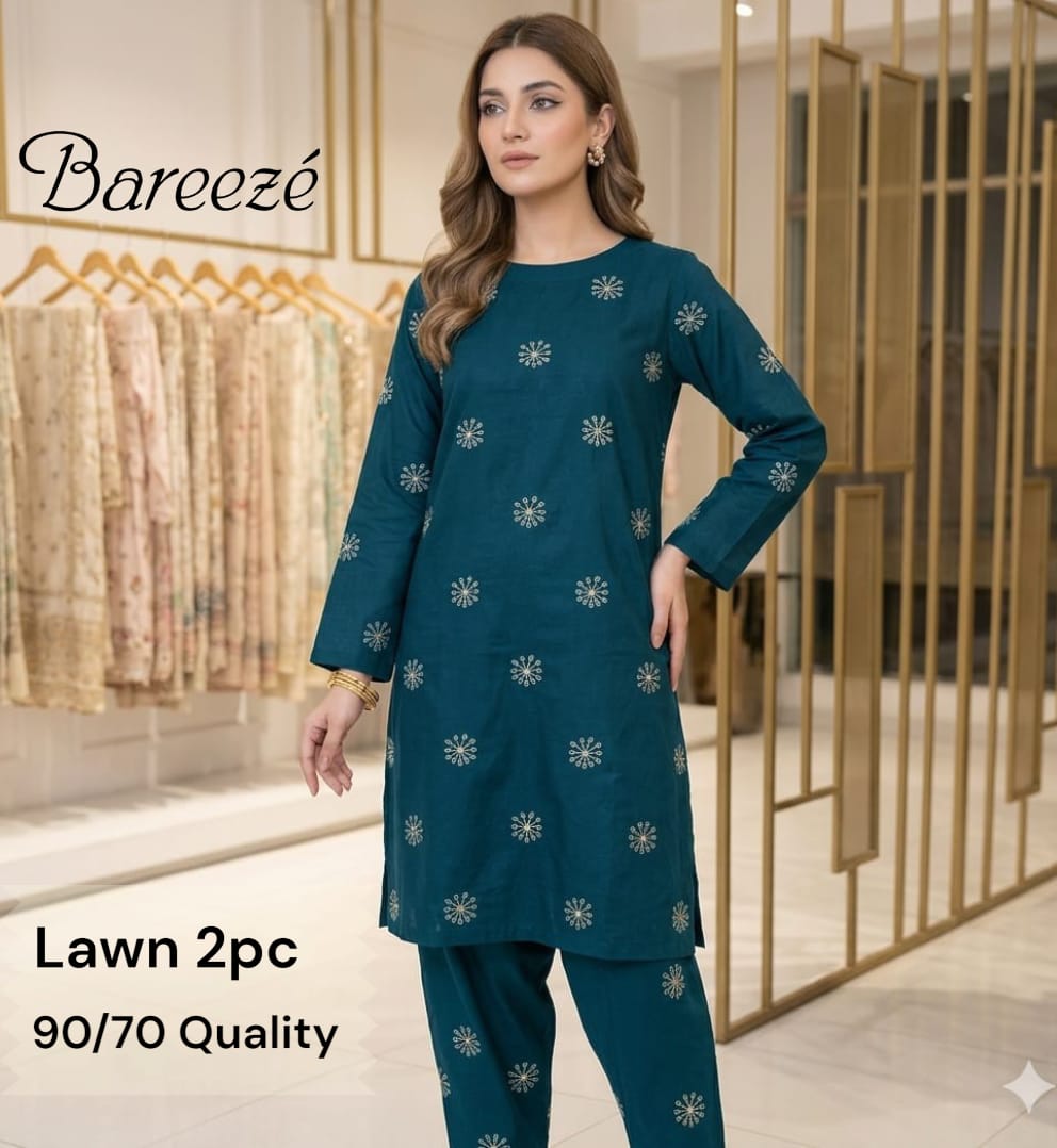 Bareeze Lawn 2pc Unstich D-1769-15