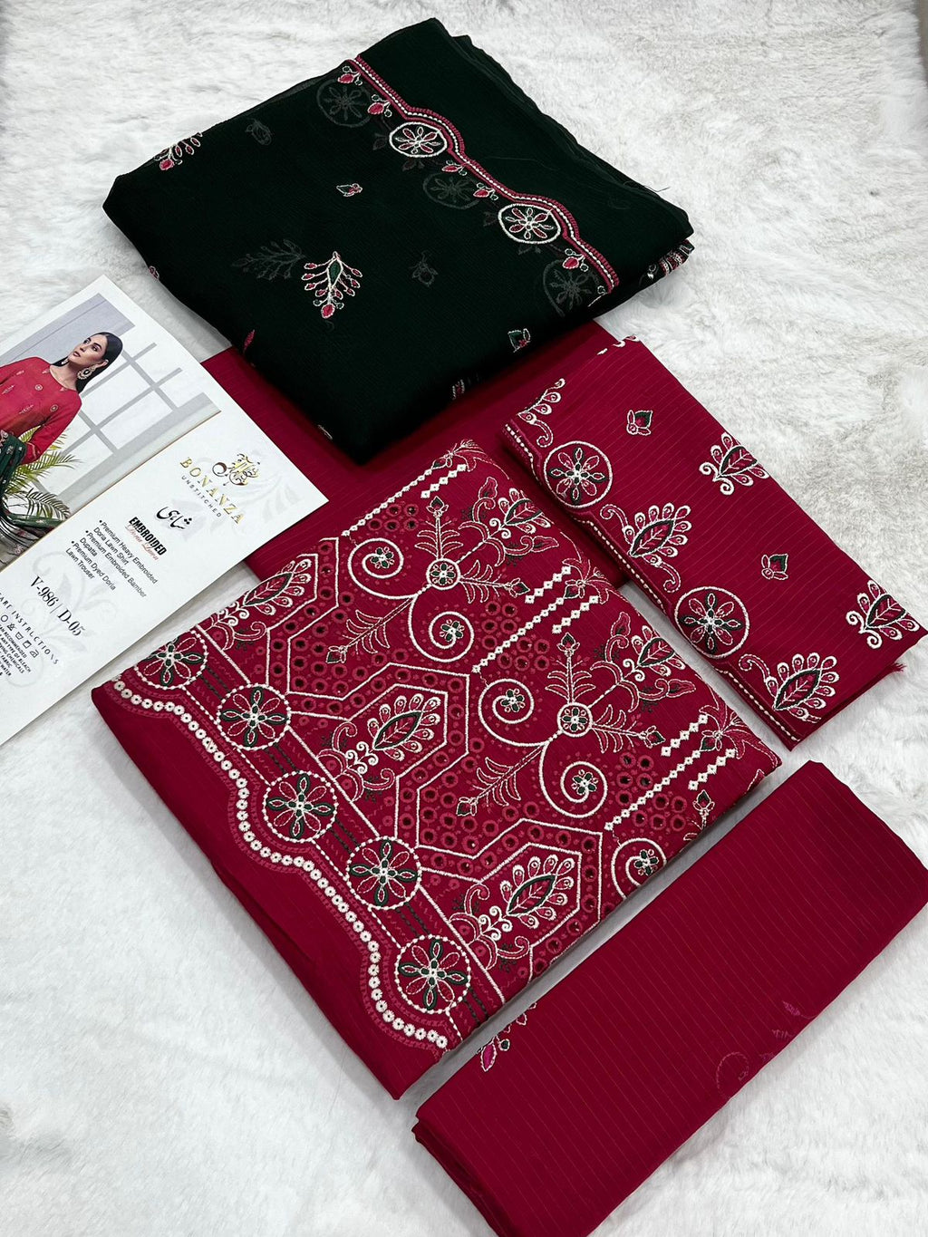 Bonazna Shahi Lawn 3pc Unstich D-1771-4