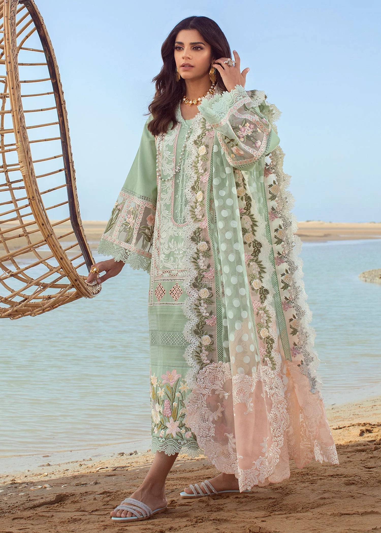 LUXURY  Chikankari Lawn 1345
