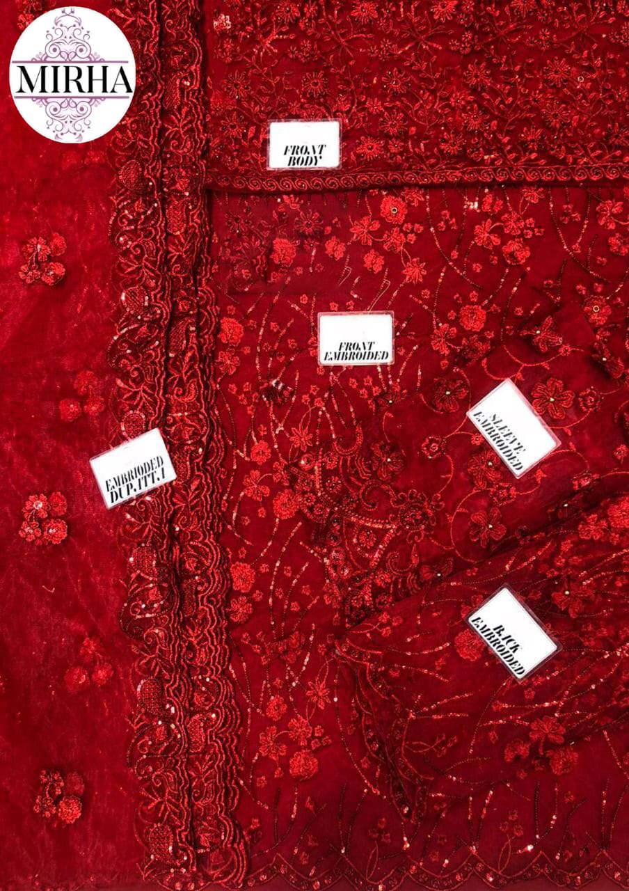 Mariam & Maria   net heavy embroidery D-1698