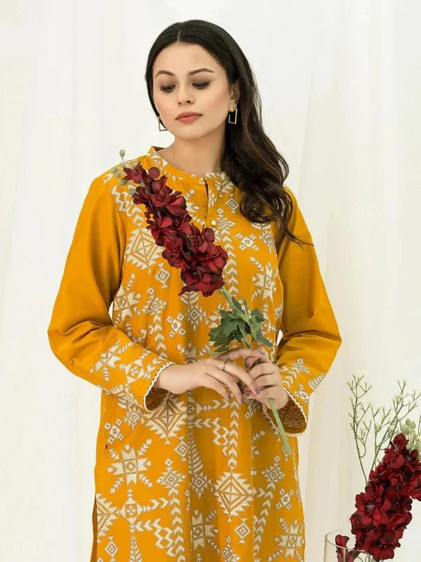 Winter Dhanak Fabric Embroidered | Unstitch 2-Piece Suit | Shirt & Trouser D-1117
