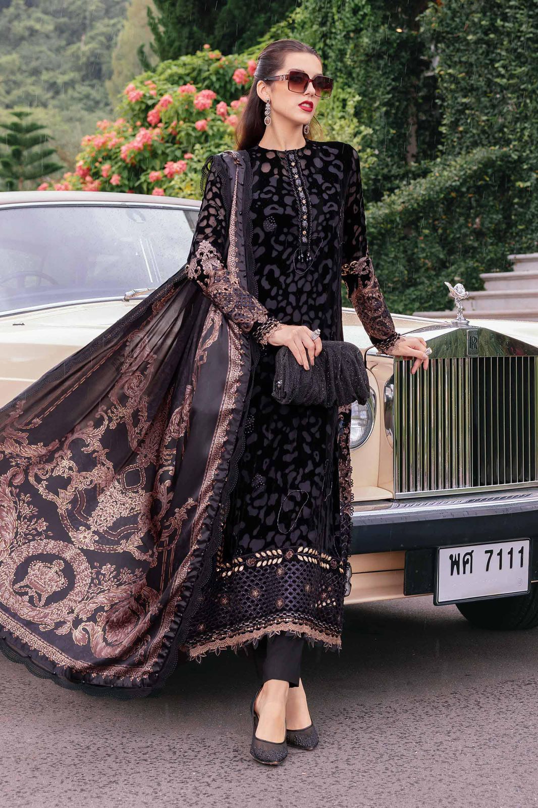 MARIA B LAWN embroidery D-1697