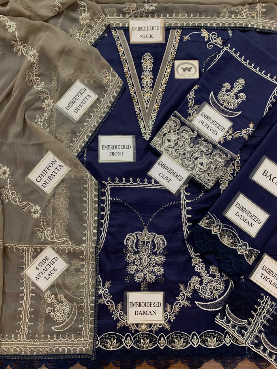 MARJAAN Cotton heavy  embroidered D-1694