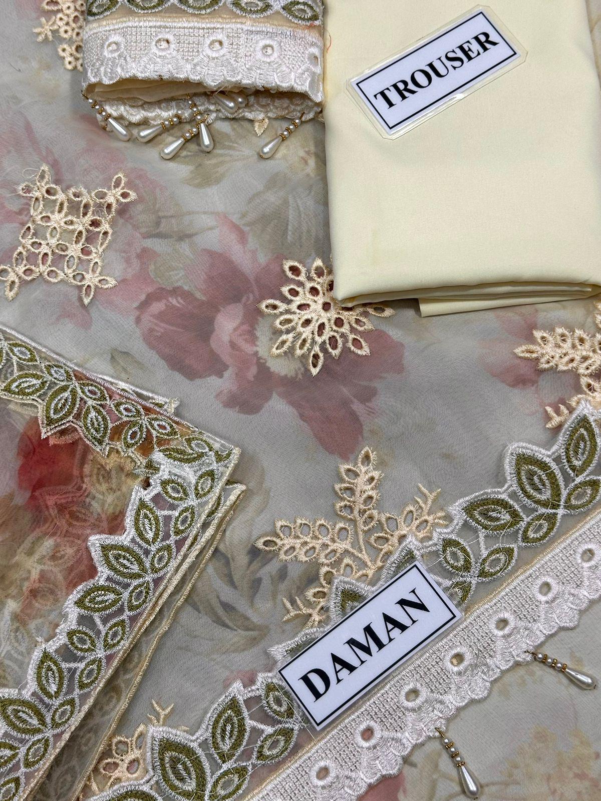 Baroque Unstitched Replica Organza 1510