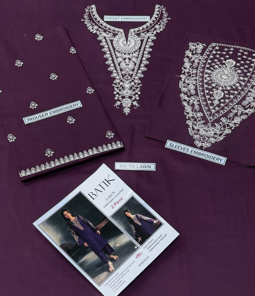 LAWN EMBROIDERED 2pc 1475