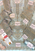 GULAAL ORGANZA EMBROIDERED D-1707