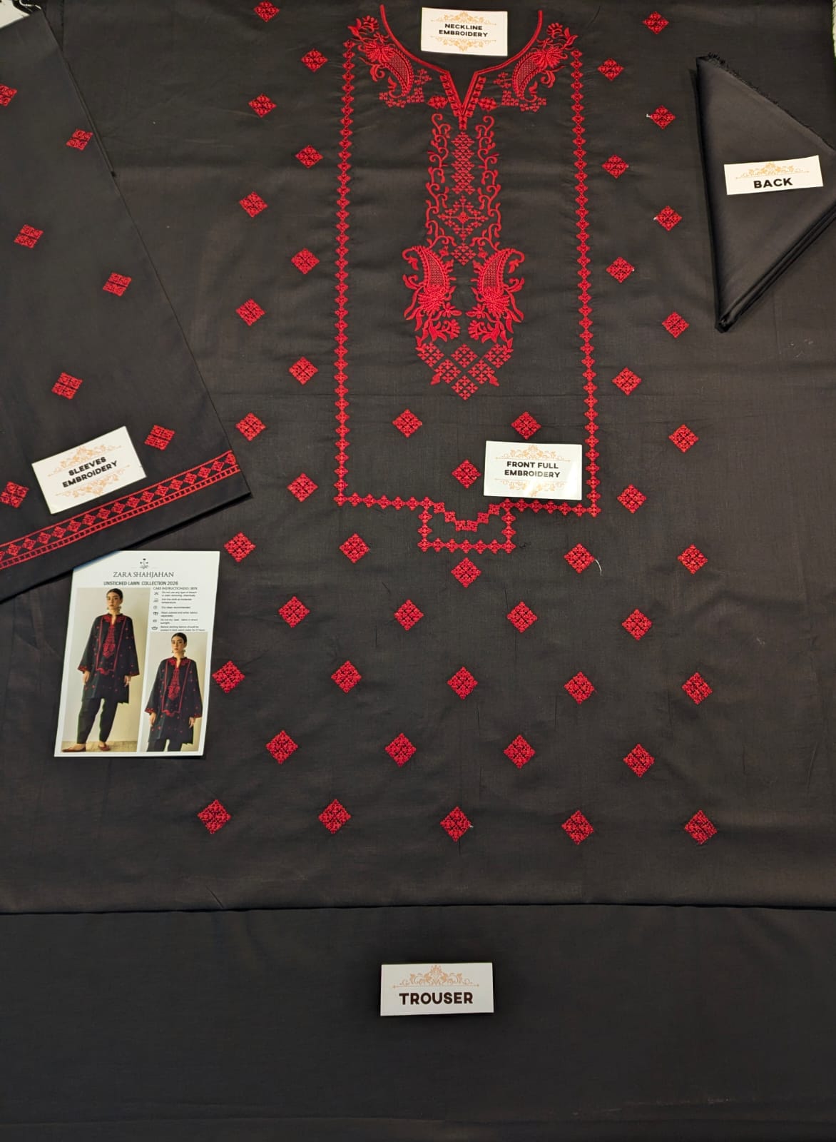 LAWN EMBROIDERED 2pc 1648