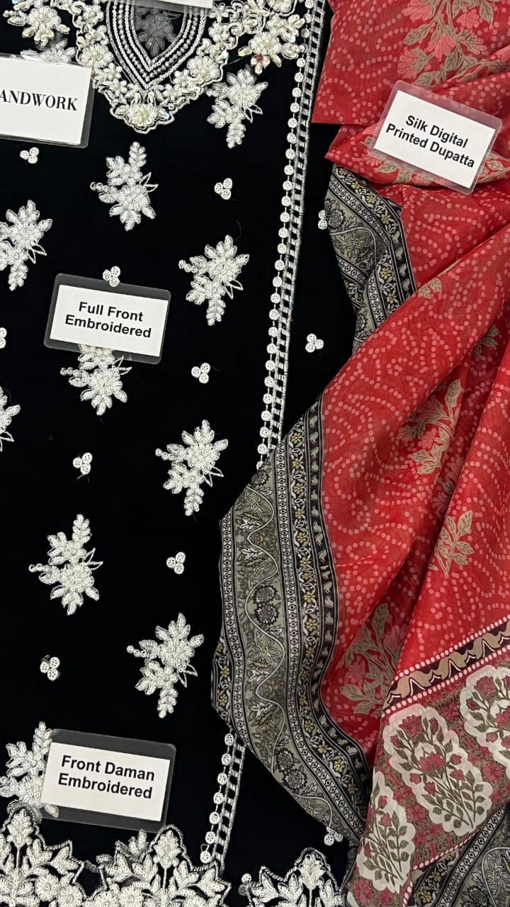 Maliha Kamal  Chiffon  Embroidery Collection D-1754