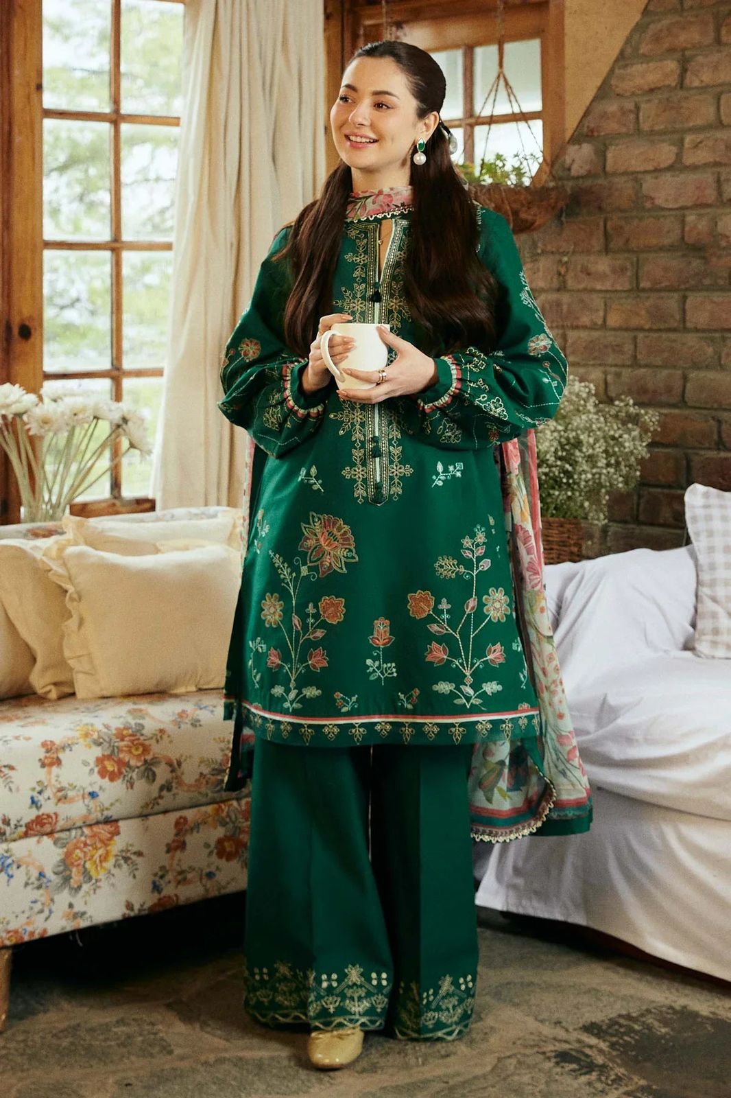 LIBAS  LAWN 3PC EMBROIDERED 1483